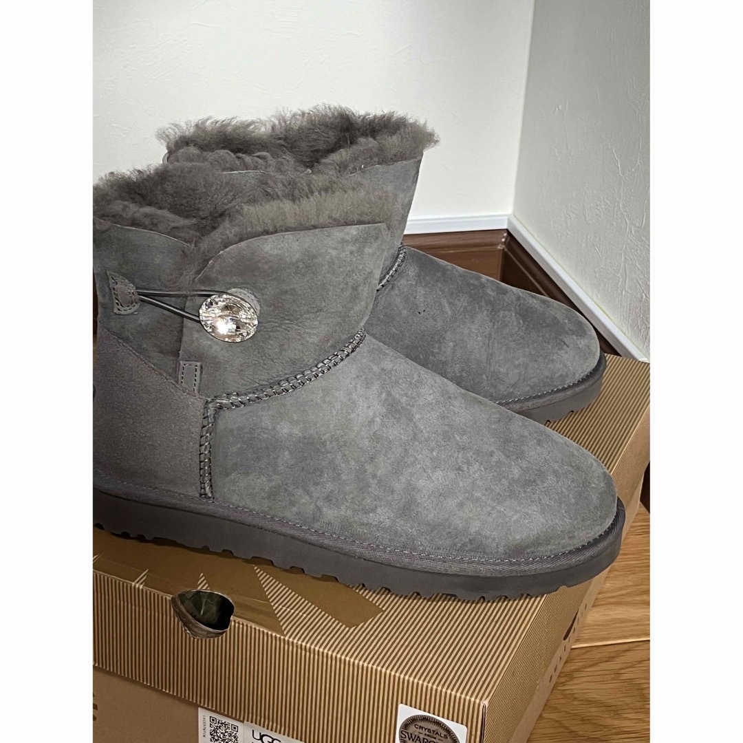 UGG アグ ベイリーミニブリング グレー US8 25cm