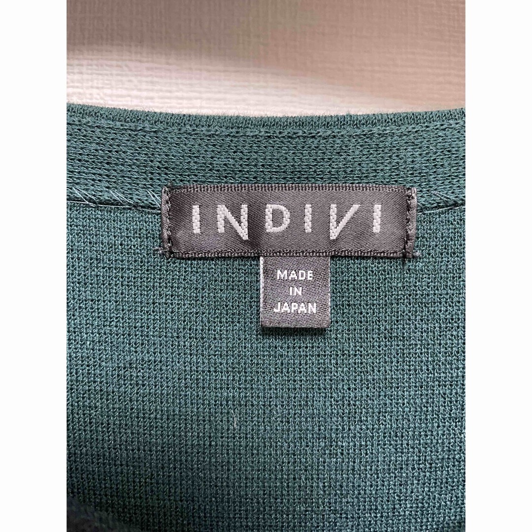 INDIVI(インディヴィ)のINDIVI  バイカラーワンピース　40 レディースのワンピース(ひざ丈ワンピース)の商品写真