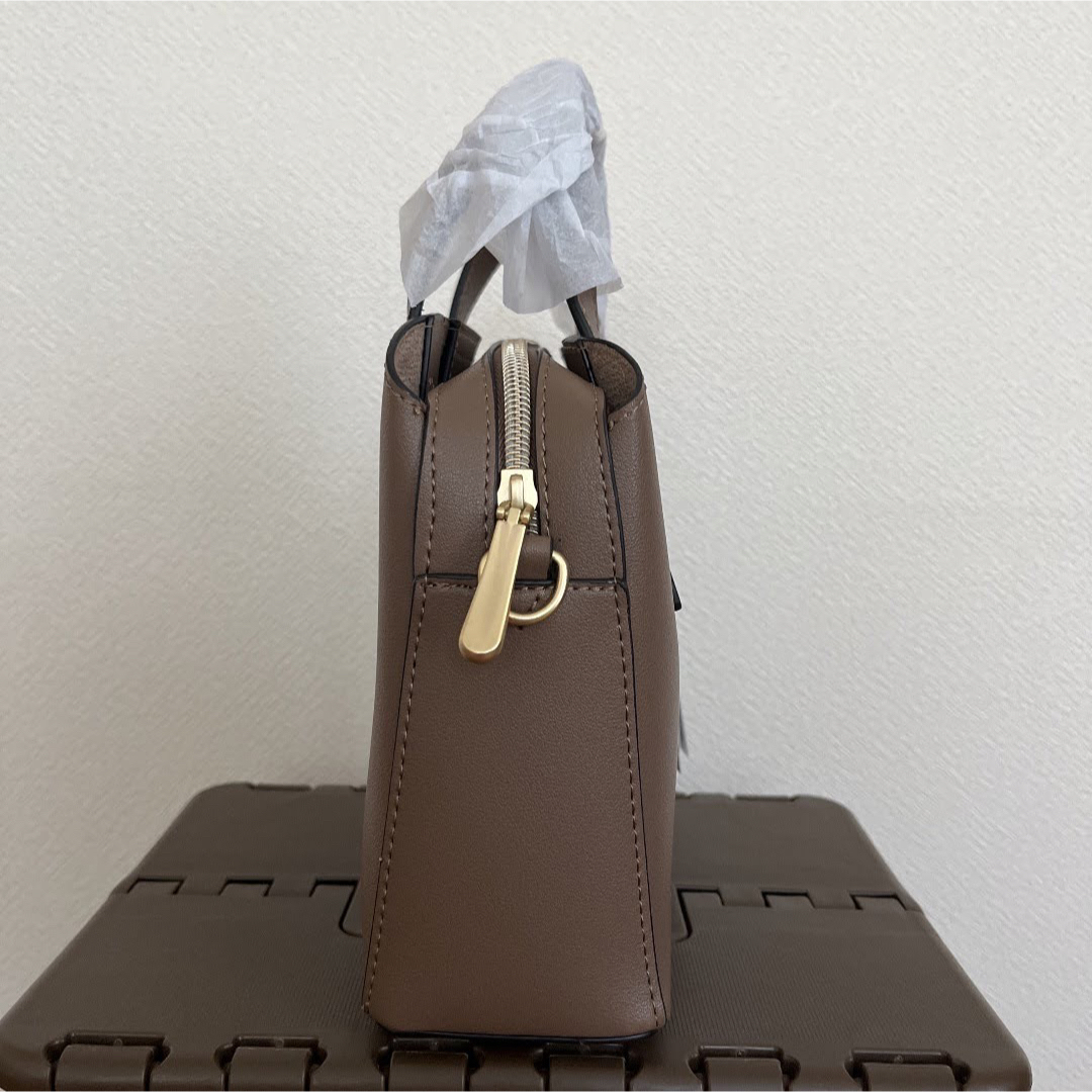 しまむら(シマムラ)の【terawear emu】TERA3ソウスクエア2WAY（中茶） レディースのバッグ(ショルダーバッグ)の商品写真