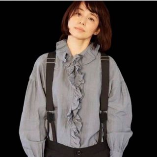 YAECA - TOUJOURS トゥジュー リネン フリルブラウスの通販 by YAECA - TOUJOURS トゥジュー リネン フリルブラウスの通販 by