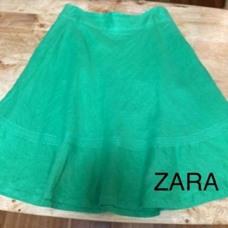 ザラ(ZARA)のZARA 膝丈スカート　春夏(ひざ丈スカート)