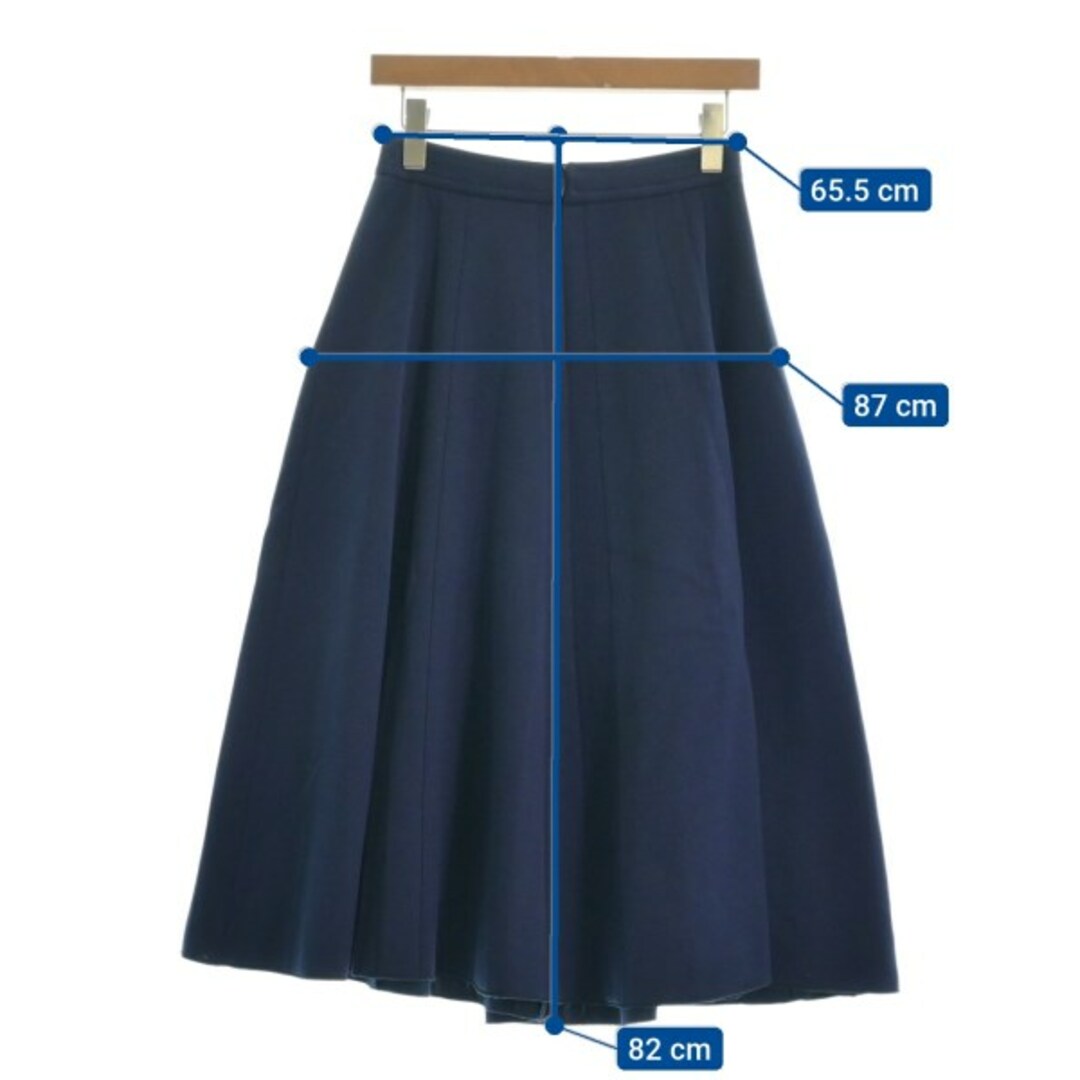 マルニ(MARNI)紺色スカート 38 - ひざ丈スカート