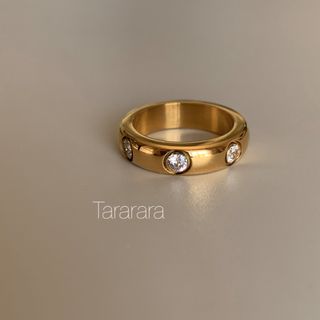 ●stainlessドットCz Ring ●金属アレルギー対応(リング(指輪))