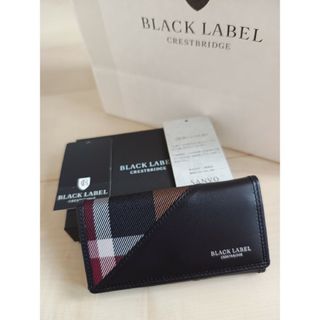 ブラックレーベルクレストブリッジ(BLACK LABEL CRESTBRIDGE)の【新品外箱ショップ袋付】限定品！ダイアゴナルクレストブリッジチェック キーケース(キーケース)