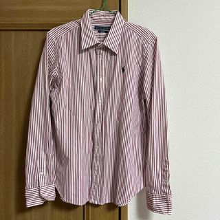 ポロラルフローレン(POLO RALPH LAUREN)のラルフローレン  レッドストライプ　スリムフィットシャツ　14(シャツ/ブラウス(長袖/七分))