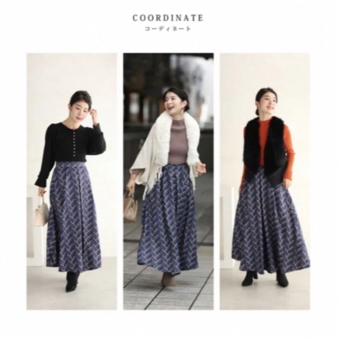 cawaii - 【新品タグ付き】S~L対応 合わさるジグザグラインのロング