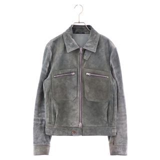 トムフォード(TOM FORD)のTOM FORD トムフォード 17AW Suede Leather Jacket スウェードレザージャケット グリーン BN417(フライトジャケット)