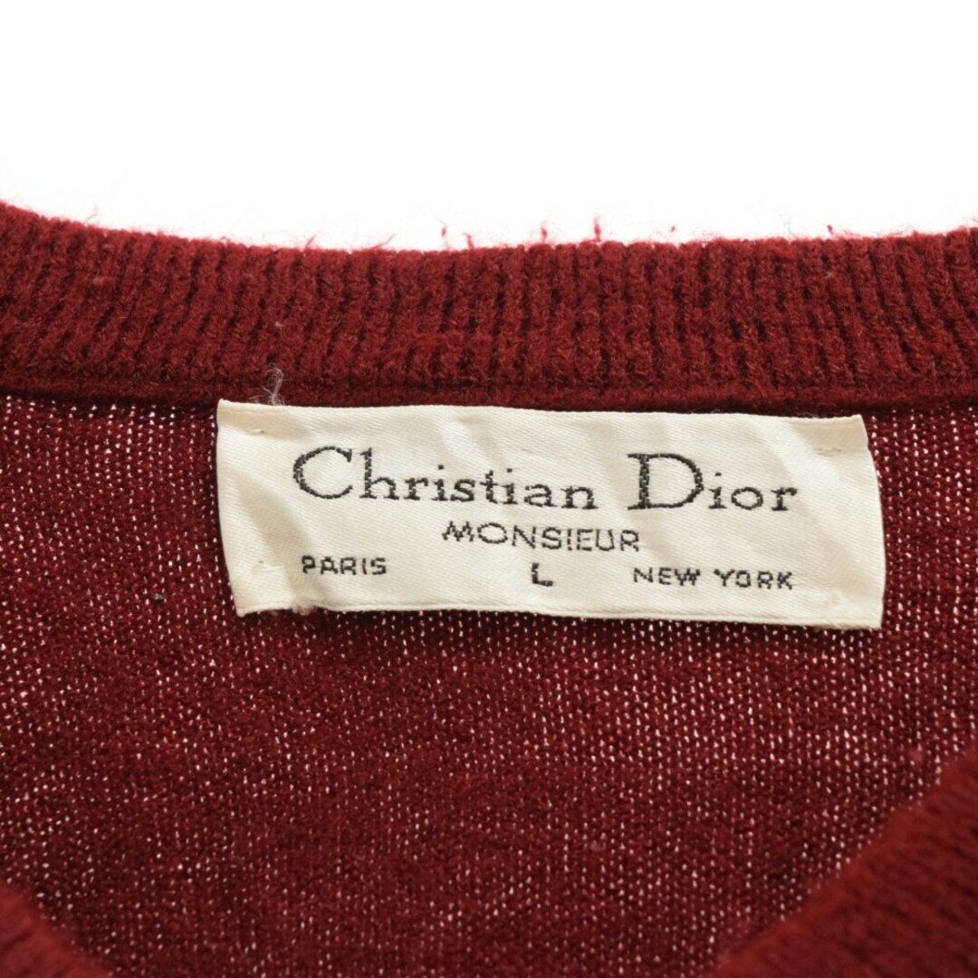 Christian Dior   Christian Dior クリスチャンディオール ロゴ刺繍V