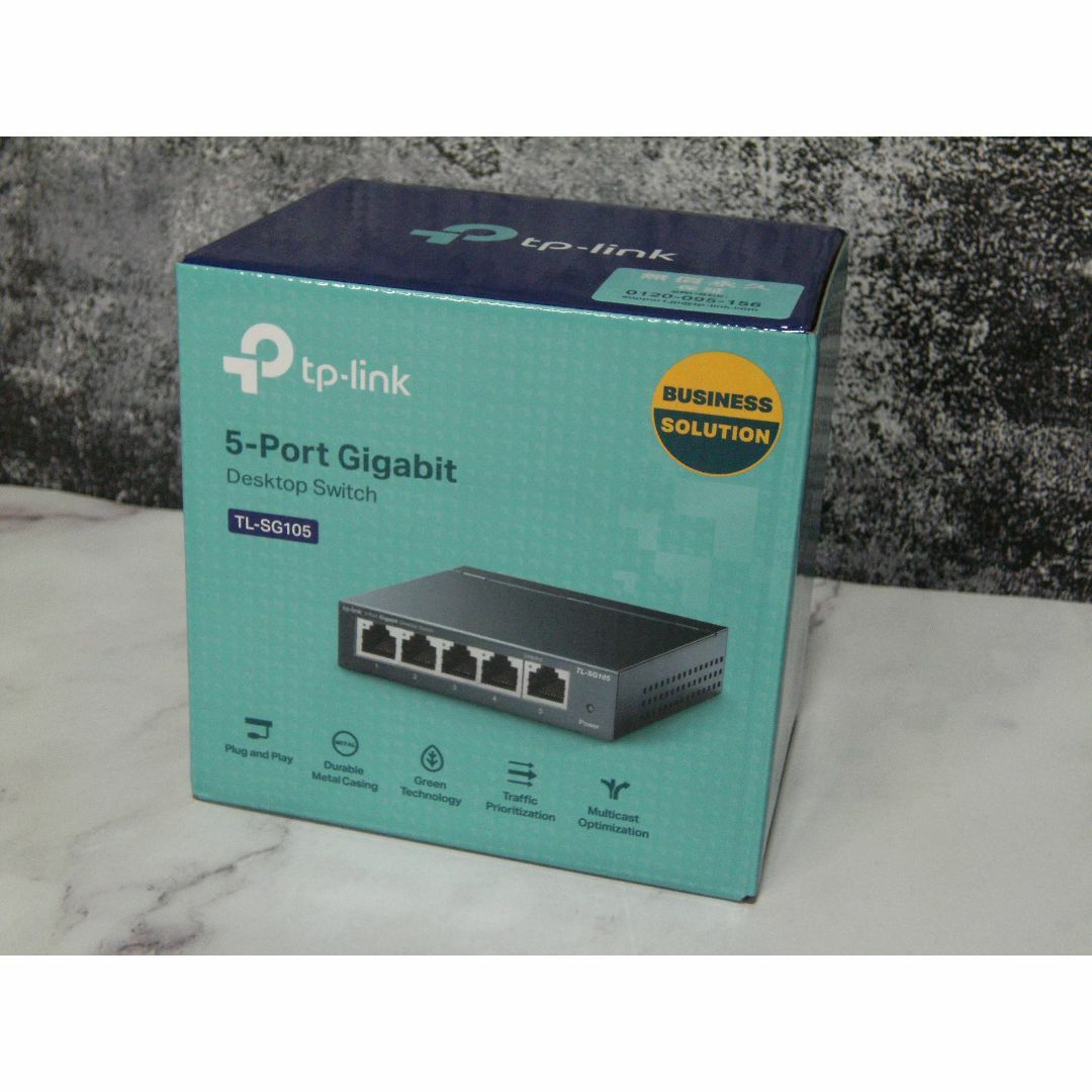 TP-Link(ティーピーリンク)のTP-Link 5ポート スイッチングハブ ギガビット TL-SG105 スマホ/家電/カメラのPC/タブレット(PC周辺機器)の商品写真