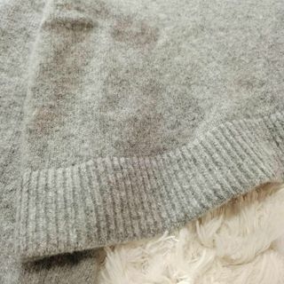 ANAYI - 極美品⭐︎ANAYI 21AW ウールカシミヤリボンビジュー グレー