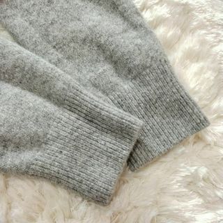 ANAYI - 極美品⭐︎ANAYI 21AW ウールカシミヤリボンビジュー グレー