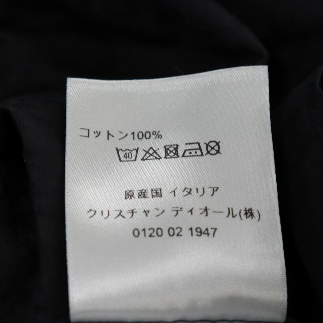 DIOR ディオール Oblique Cotton Jacquard Shirt 013C502A4743 オブリーク総柄ボタンフライ長袖シャツ ブラック
