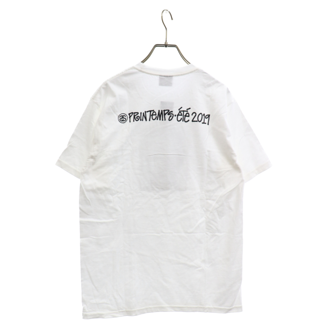 STUSSY ステューシー 19SS PRINTEMPS ete Campaign Tee カールラガーフェルト 追悼  フロントフォトプリント半袖Tシャツ ホワイト