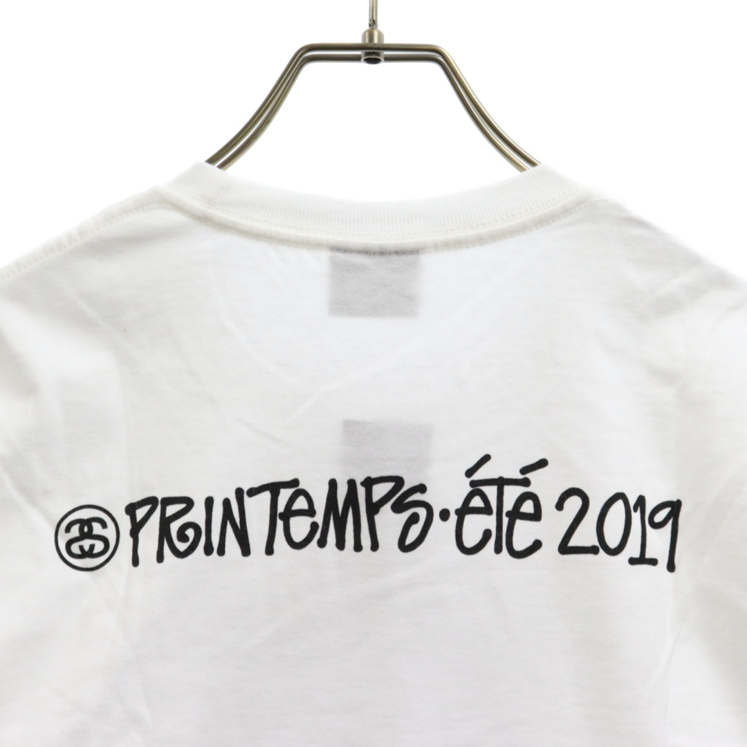 STUSSY ステューシー 19SS PRINTEMPS ete Campaign Tee カールラガーフェルト 追悼  フロントフォトプリント半袖Tシャツ ホワイト