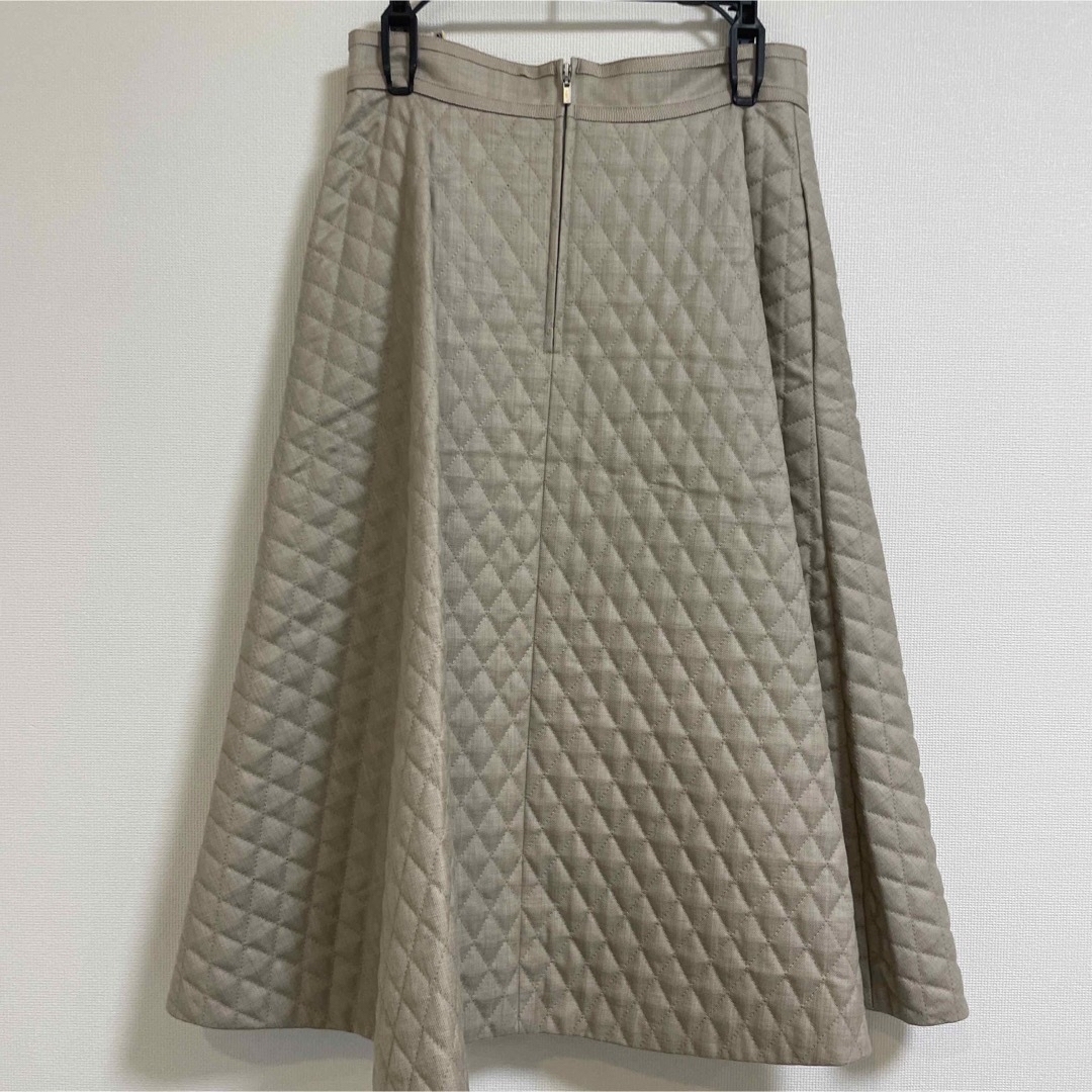 フォクシー　38 スカート　ベージュ　Skirt “Cross Flare” 4