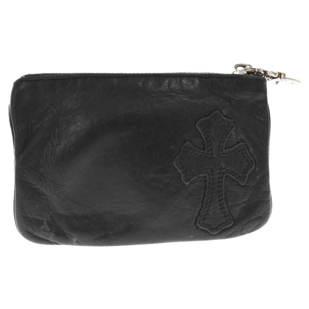 CHROME HEARTS クロムハーツ ZPR CHNG PURSE DGGR ZIP チェンジパースクロスパッチ コインケース ダガージップ ブラックコインケース