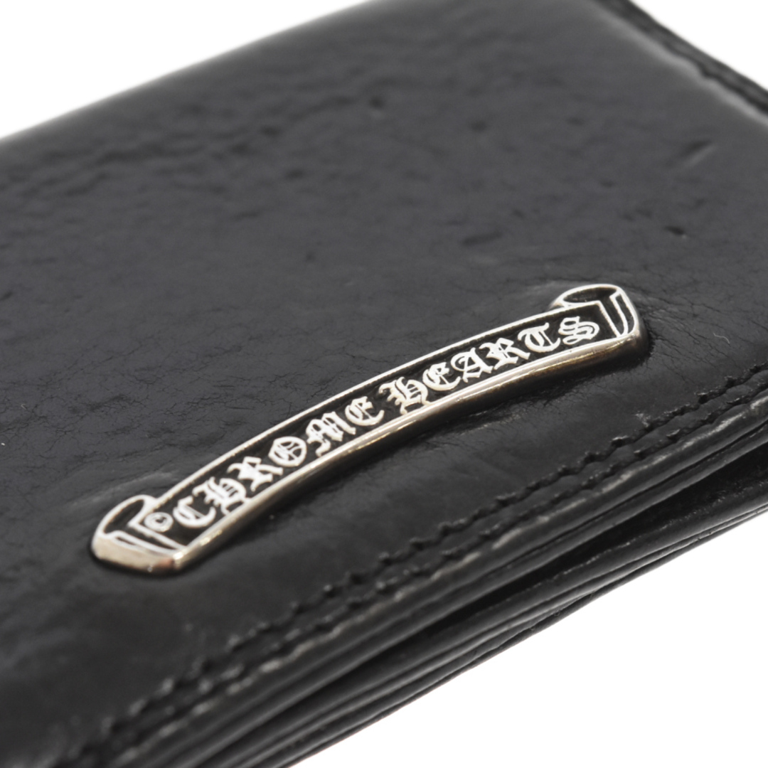 CHROME HEARTS クロムハーツ CARD CASE 2ポケット レザーカードケース ブラック シルバー