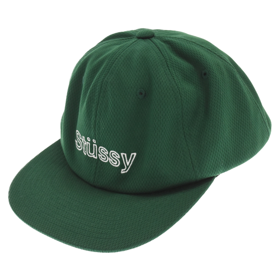 STUSSY(ステューシー)のSTUSSY ステューシー Front Stitch Logo Cap フロントロゴ刺繍キャップ 帽子 グリーン メンズの帽子(キャップ)の商品写真