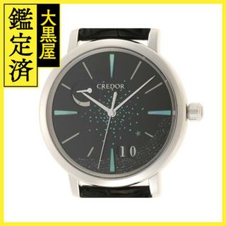 セイコー(SEIKO)のSEIKO　セイコー　クレドールシグノ　月虹　ステンレス/革　ブラック【473】(腕時計(アナログ))