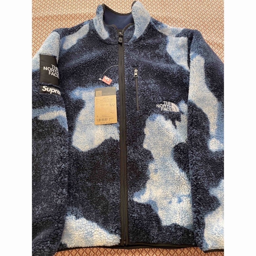 Supreme/TNF Bleached Fleece Jacket 青 s