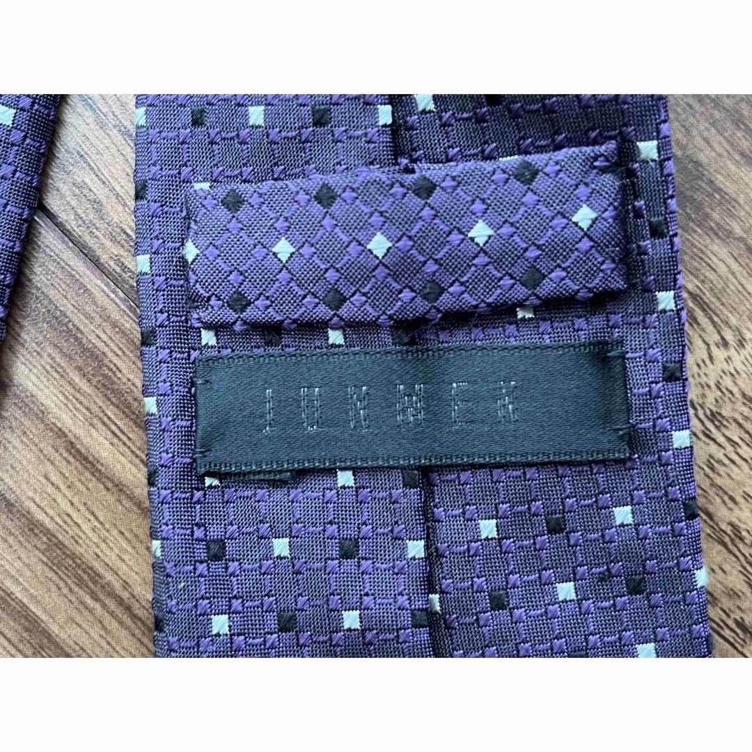JUNMEN(ジュンメン)のジュンメン JUNMEN 日本製 ネクタイ  シルク　パープル　紫 メンズのファッション小物(ネクタイ)の商品写真