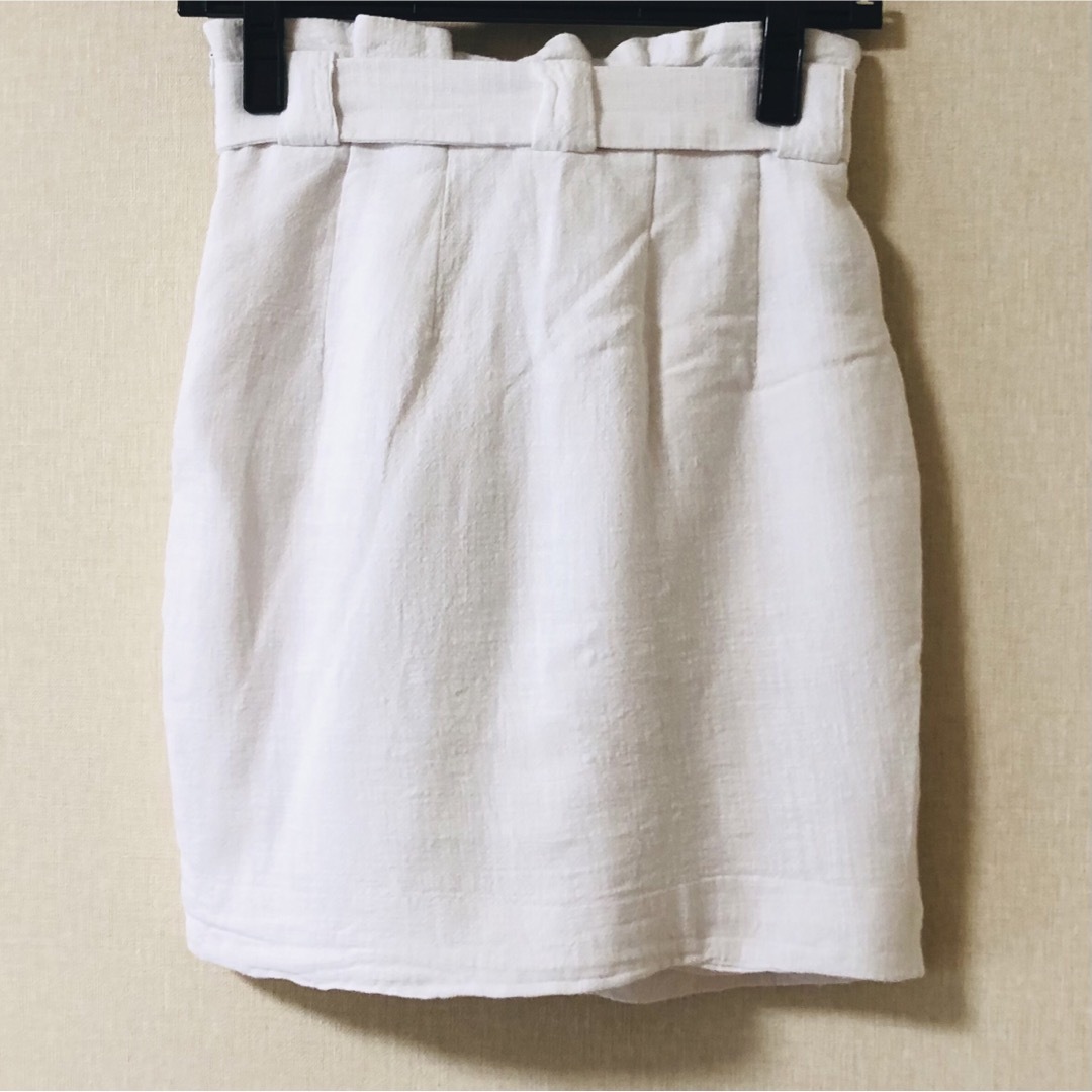 H&M(エイチアンドエム)のH&M エイチアンドエム リネンブレンド スカート ミニスカート レディースのスカート(ミニスカート)の商品写真