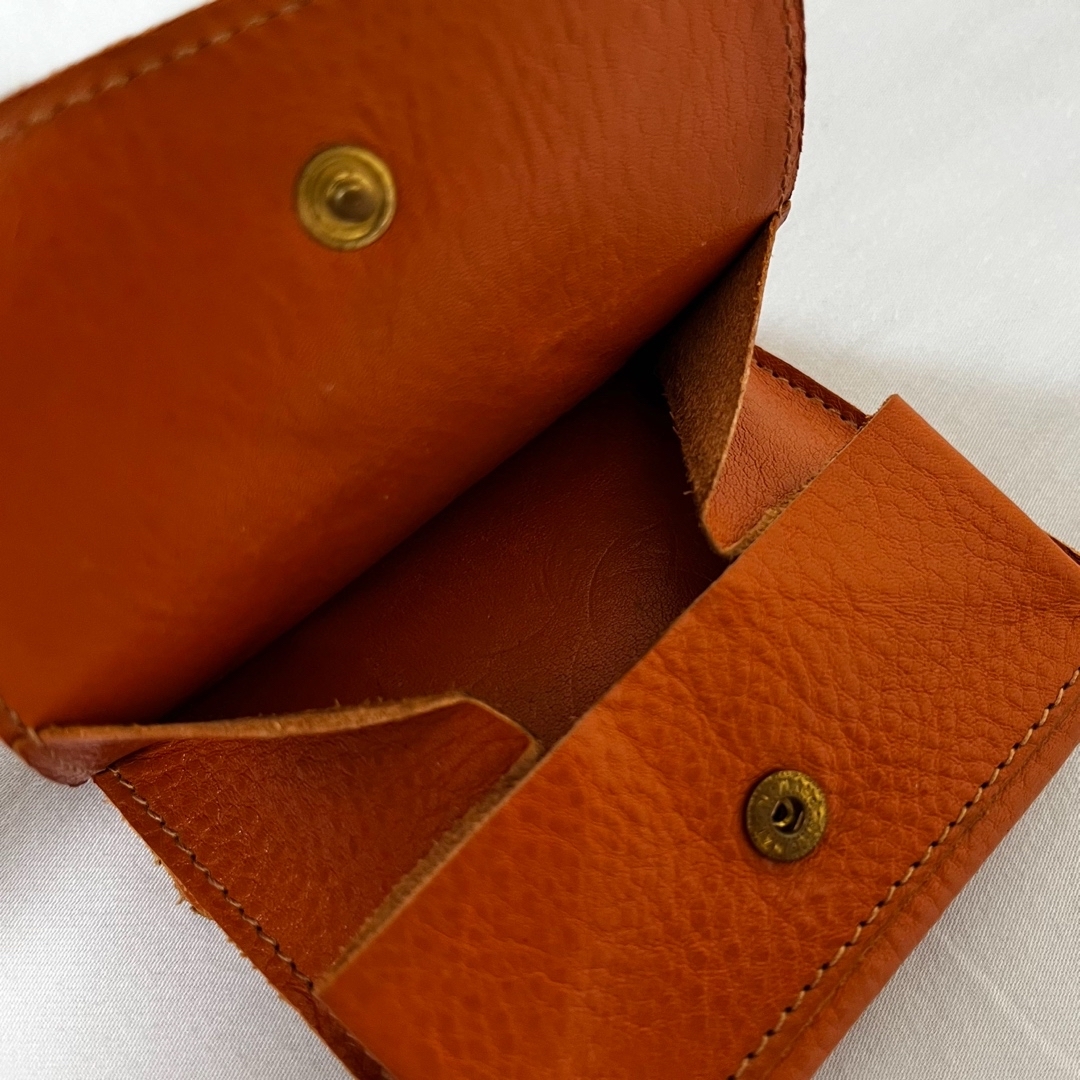 イルビゾンテ 折り財布 小銭入れ付 コンパクト 【キャメル】メンズ・レディース