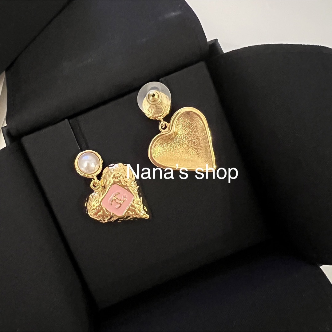 CHANEL シャネル新作 23kハートピアス - ピアス