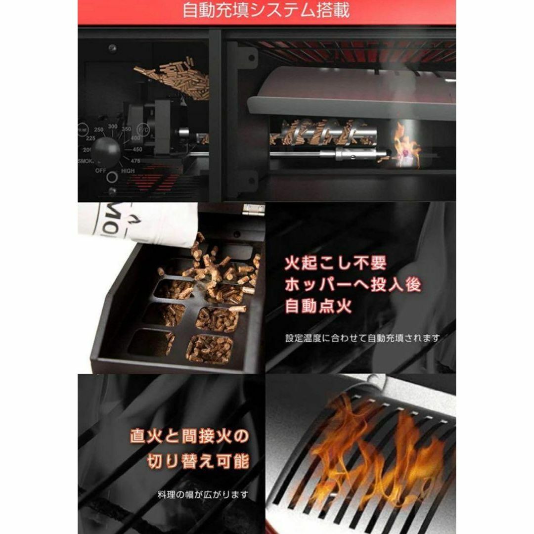 セール中 ポータブル スモーク グリル 燻製 BBQ１台 4-6人用 AS300