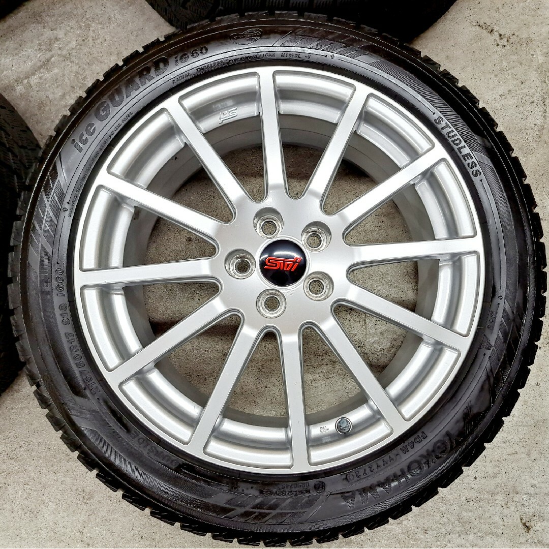 スバル レガシィ STI 純正オプション ホイールタイヤ スタッドレス