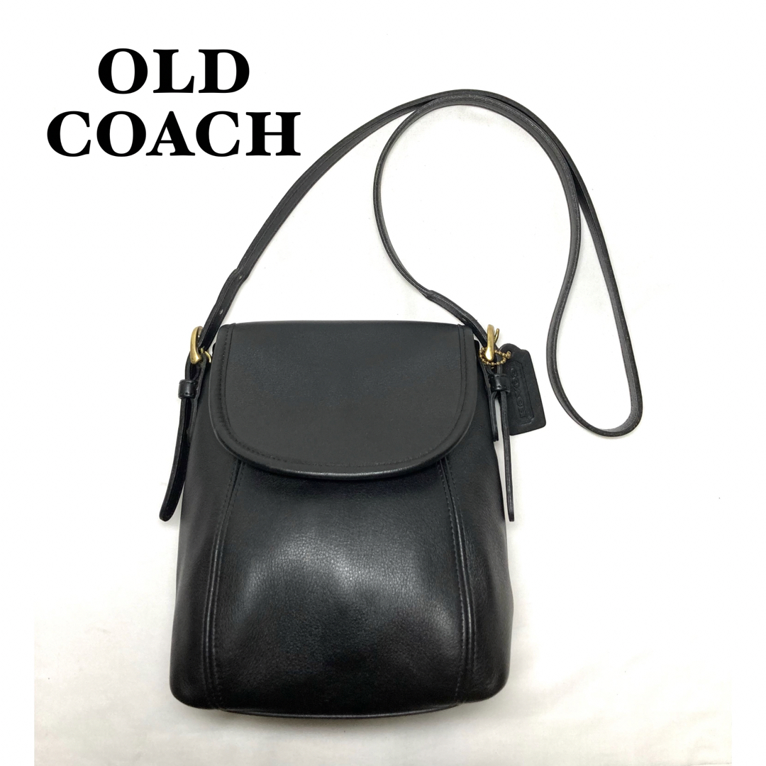 【美品】COACH オールドコーチ　ショルダーバッグ　ブラック　4108