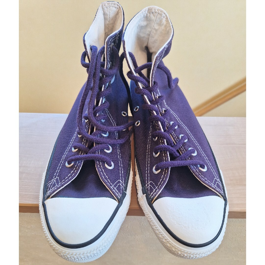 ALL STAR（CONVERSE）(オールスター)のコンバース　オールスターHI パープル紫　made.in.usa サイズ9 メンズの靴/シューズ(スニーカー)の商品写真