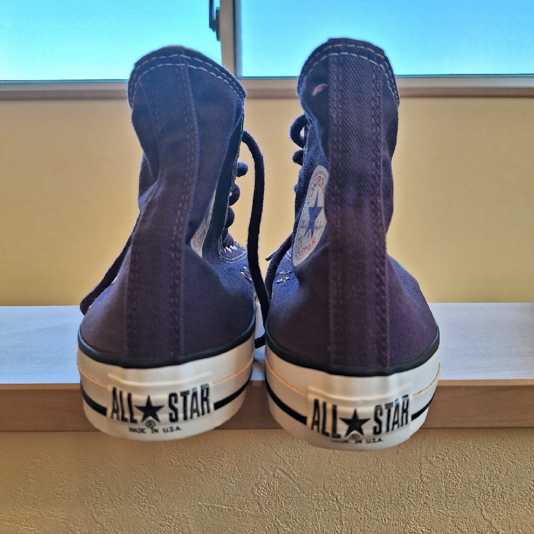 ALL STAR（CONVERSE）(オールスター)のコンバース　オールスターHI パープル紫　made.in.usa サイズ9 メンズの靴/シューズ(スニーカー)の商品写真