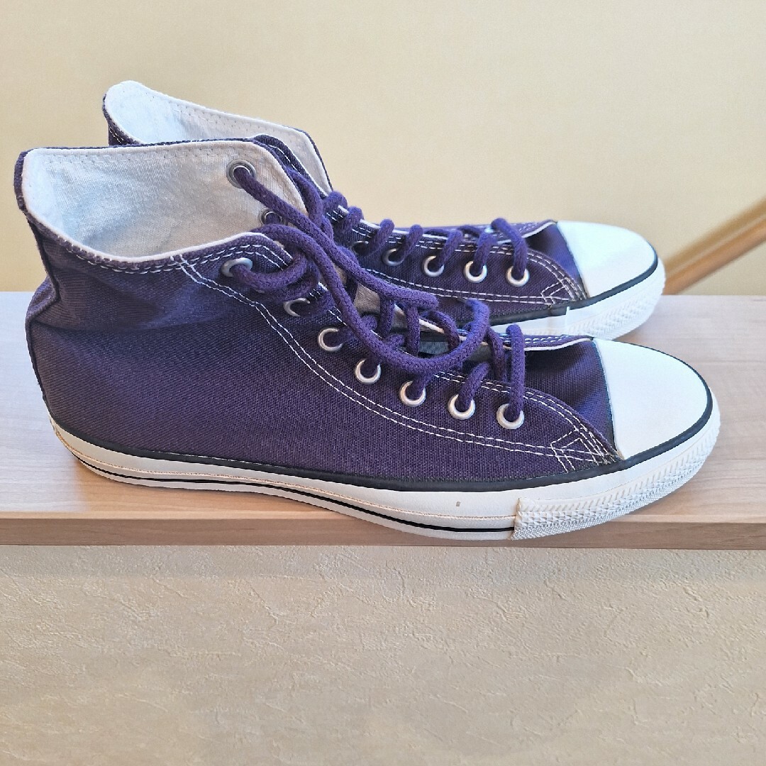 ALL STAR（CONVERSE）(オールスター)のコンバース　オールスターHI パープル紫　made.in.usa サイズ9 メンズの靴/シューズ(スニーカー)の商品写真