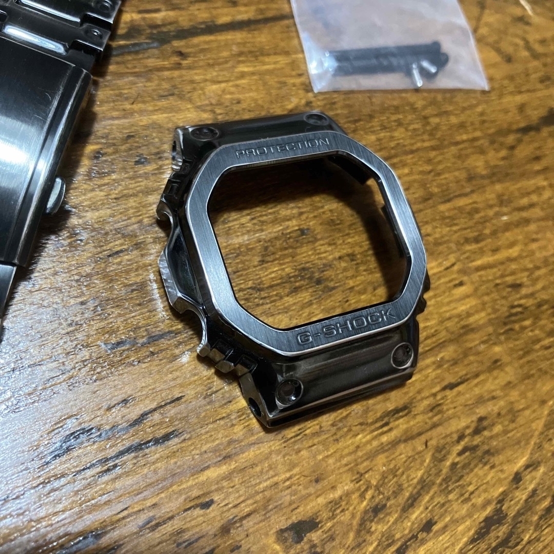 G-SHOCK(ジーショック)のGMW-B5000V-1JR風　GMW-B5000用ステンレスカスタムセット メンズの時計(金属ベルト)の商品写真