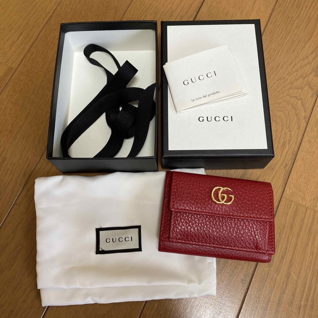 GUCCI 三つ折り財布　ミニ財布 | フリマアプリ ラクマ