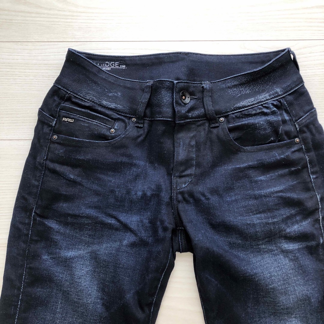 G-STAR RAW(ジースター)の古着ジーンズ　RAW スキニー　ブルーデニム　G-STAR Lサイズ レディースのパンツ(デニム/ジーンズ)の商品写真