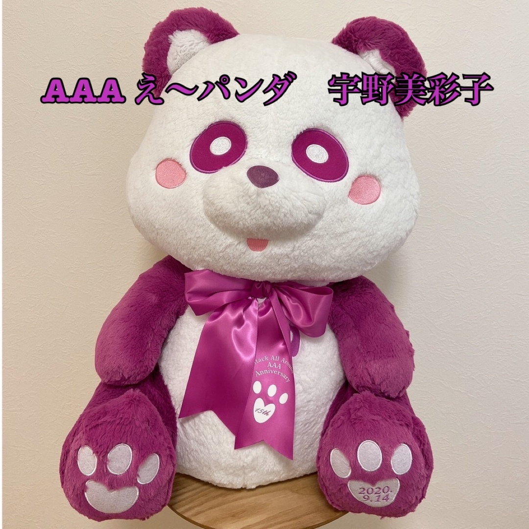 AAA 15th Anniversary え〜パンダ BIGぬいぐるパープル - ミュージシャン