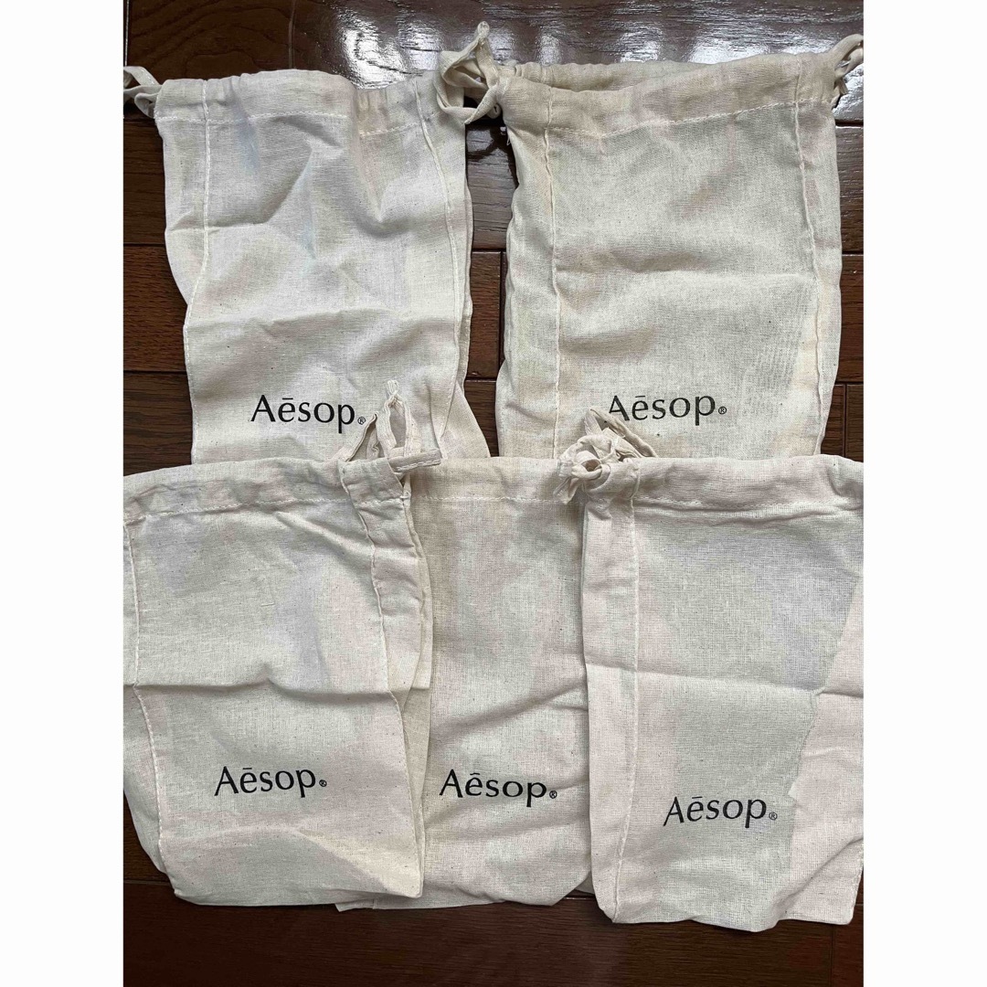 Aesop(イソップ)のイソップ  Aesop 巾着袋 5枚 レディースのバッグ(ショップ袋)の商品写真