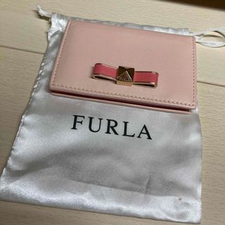 フルラ(Furla)のフルラ　大人可愛い♡　名刺入れ　リボン(名刺入れ/定期入れ)