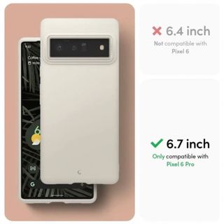 グーグルピクセル(Google Pixel)のGooglepixel6PRO スマホケース マットクリーム(Androidケース)