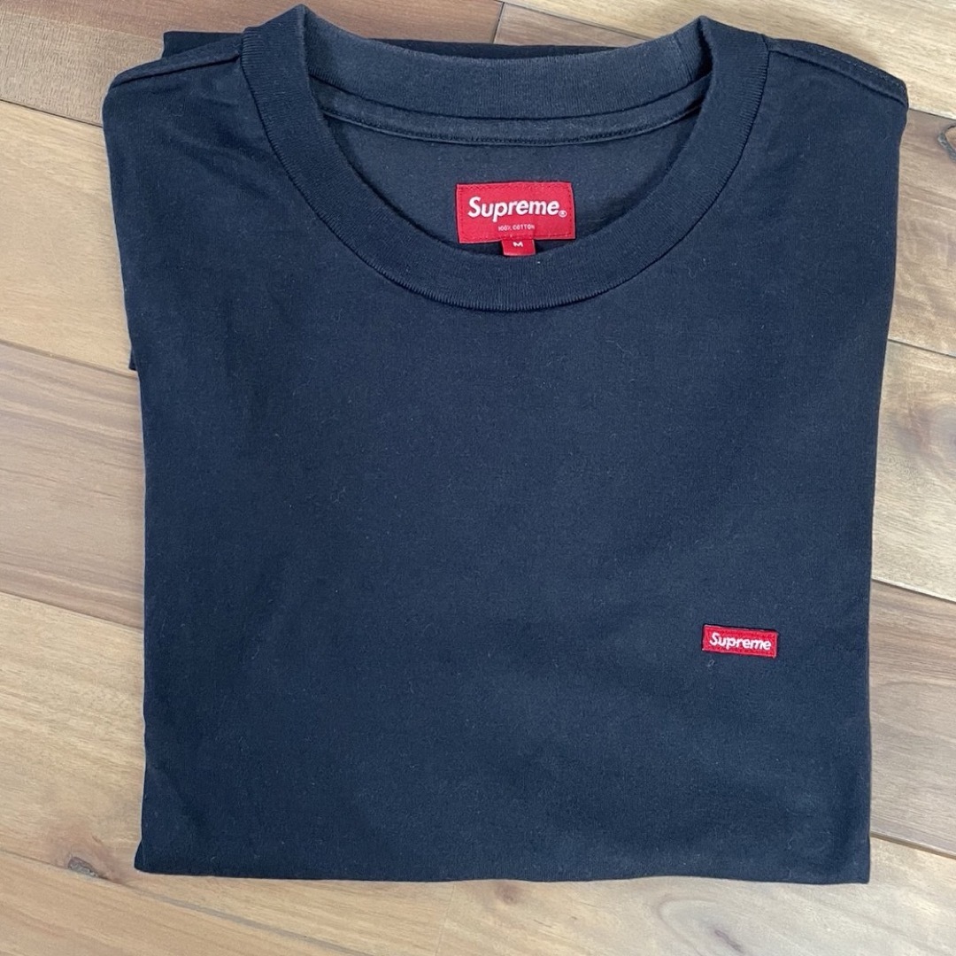 supreme small box logo shirt Navy M