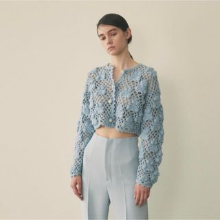 verybrain VK-106 FlowerJacquard Cardigan