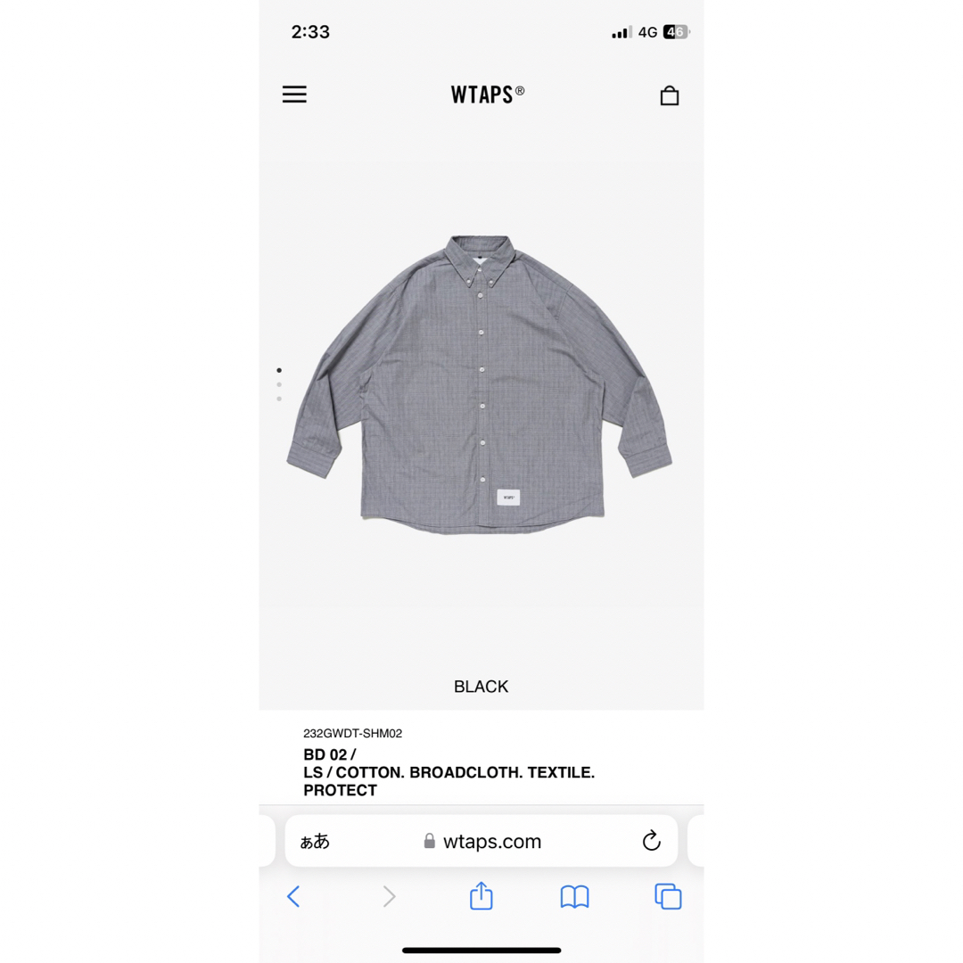 W)taps - WTAPS BD 02 / LS / COTTON. BROADCLOTHの通販 by アベケン ...