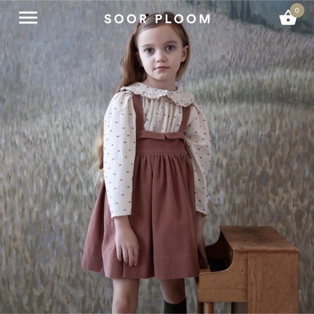 SOOR PLOOM(ソーアプルーム)の(専用)soor ploom Enola Pinafore 5y キッズ/ベビー/マタニティのキッズ服女の子用(90cm~)(スカート)の商品写真