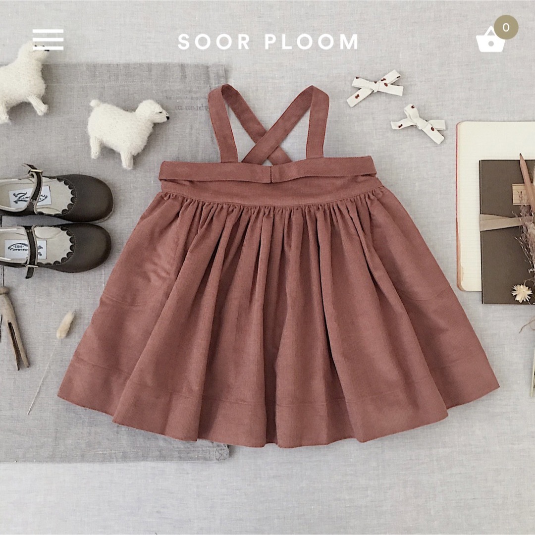 SOOR PLOOM(ソーアプルーム)の(専用)soor ploom Enola Pinafore 5y キッズ/ベビー/マタニティのキッズ服女の子用(90cm~)(スカート)の商品写真