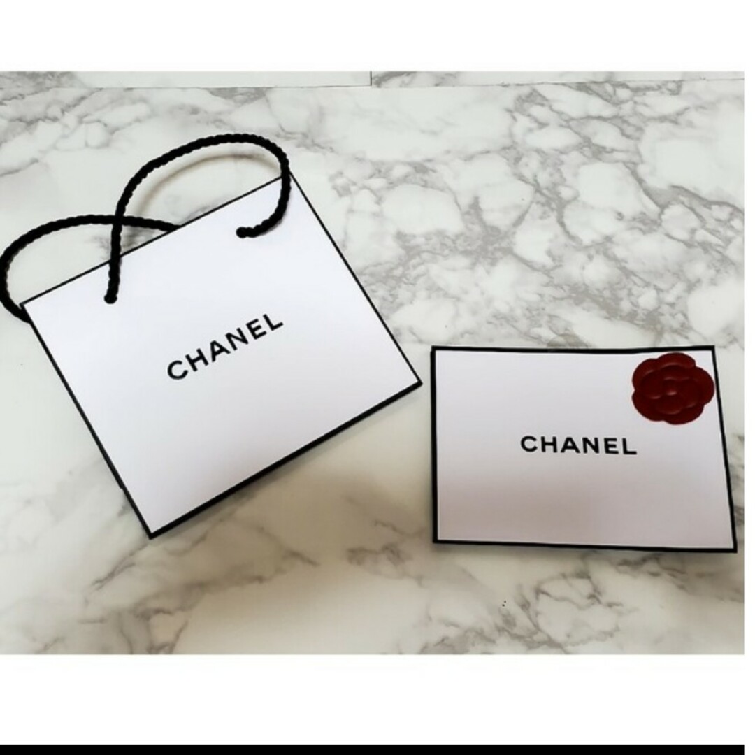 シャネル　CHANEL ショッパー&カメリア付きギフトバッグ 新品 | フリマアプリ ラクマ