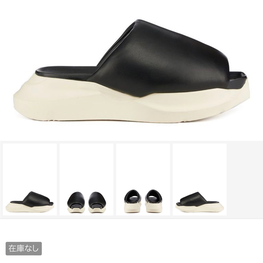 23SS rick owens GETH PUFFER SLIDE サンダル39-