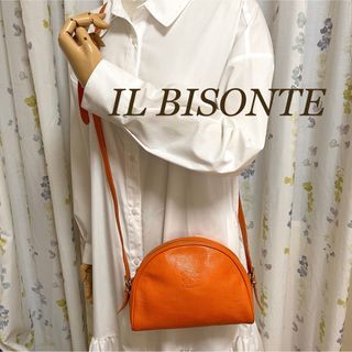 IL BISONTE - 【美品】イルビゾンテ ショルダーバッグ ハーフムーン 本