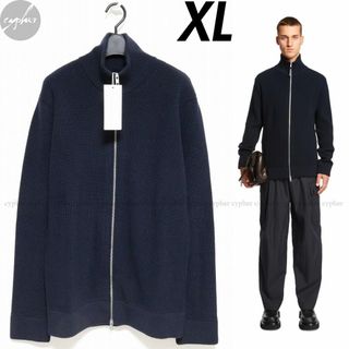 マルタンマルジェラ(Maison Martin Margiela)のXL 23AW メゾンマルジェラ ドライバーズ ニット カーディガン ネイビー(カーディガン)